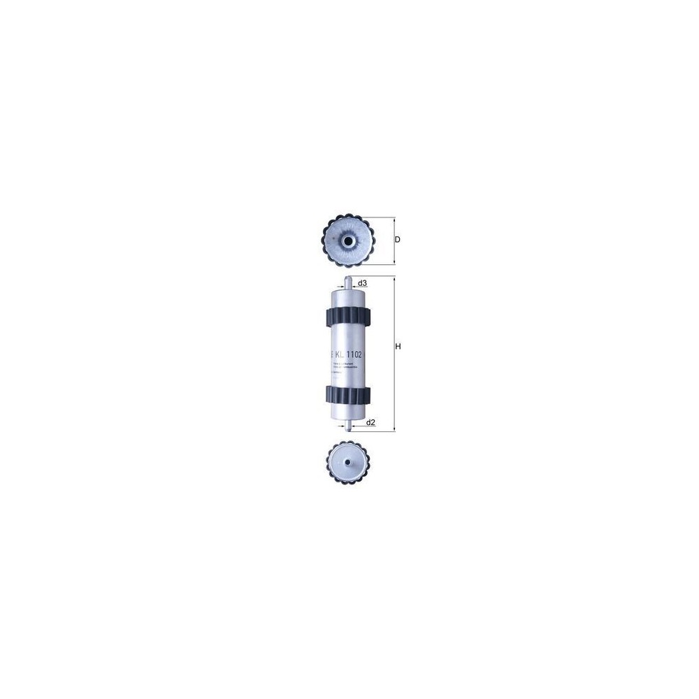 Fuel Filter MAHLE KL1102