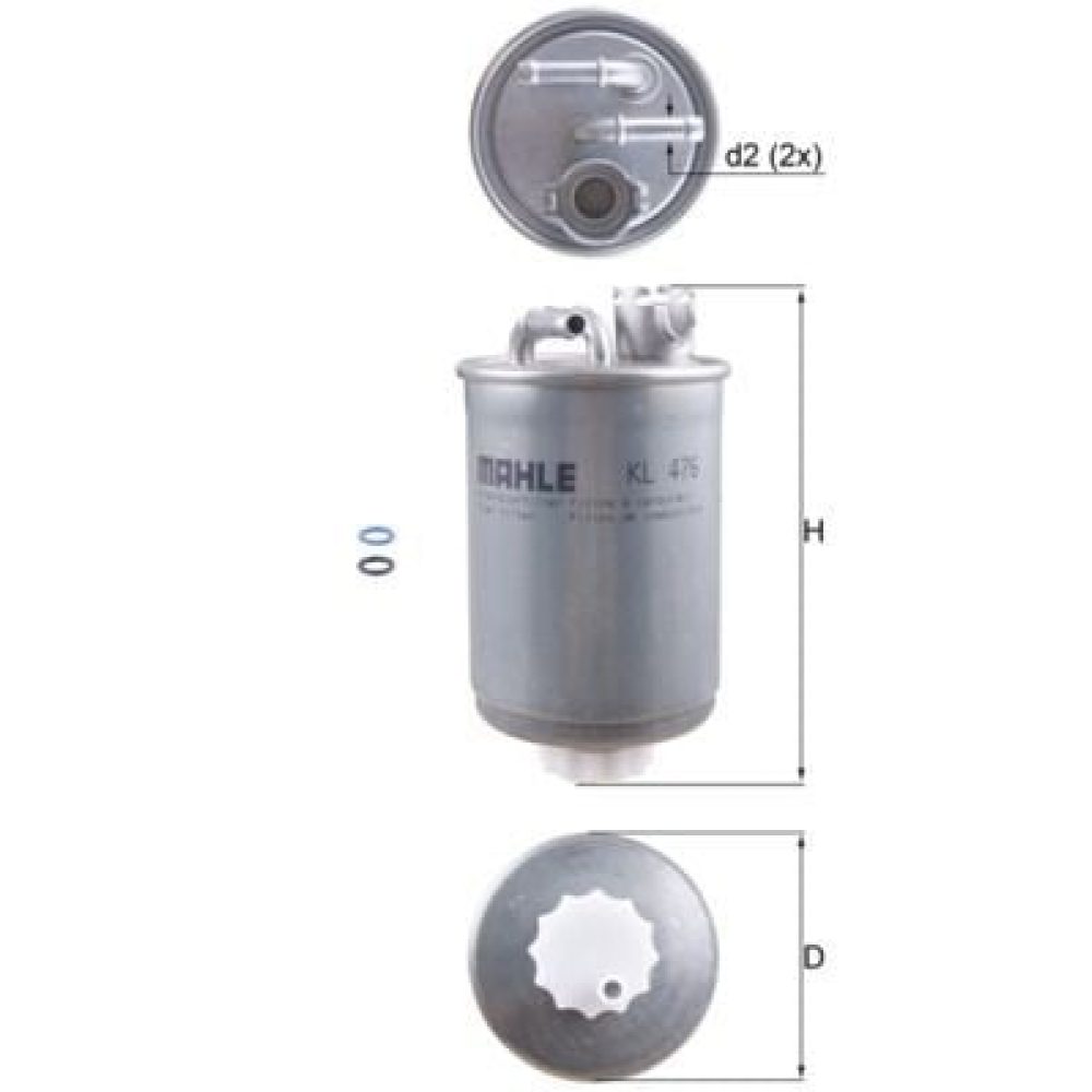 Fuel Filter MAHLE KL476D