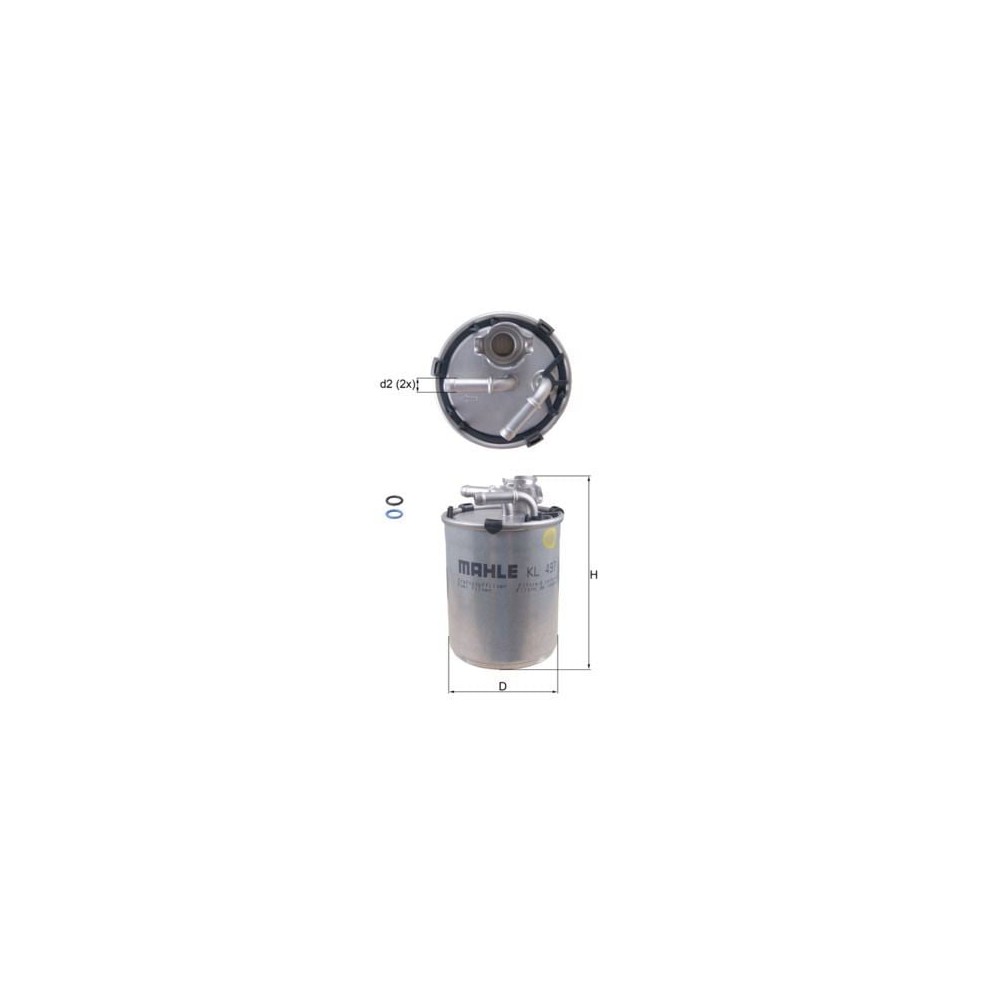 Fuel Filter MAHLE KL497D