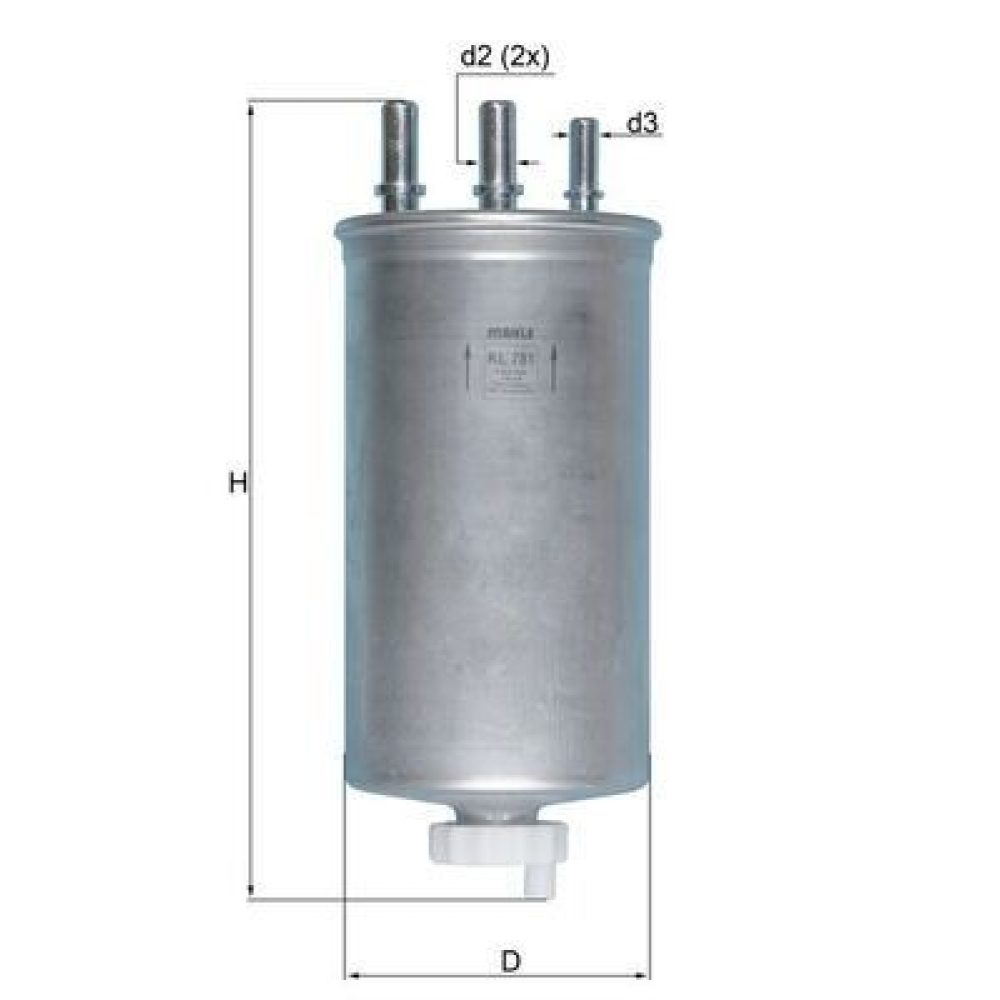 Fuel Filter MAHLE KL781