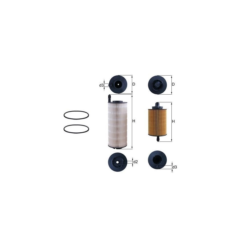 Fuel Filter MAHLE KX 645KIT