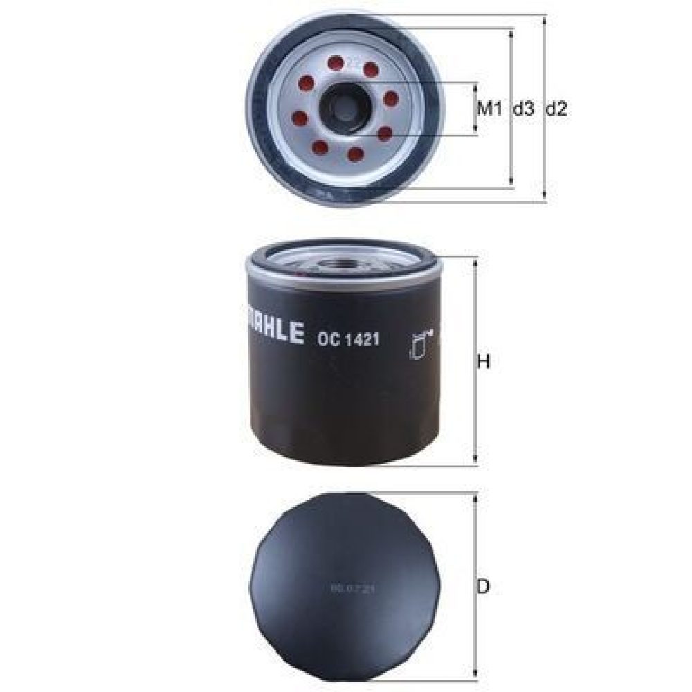 Oil Filter MAHLE OC1421