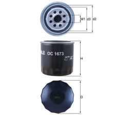 Oil Filter MAHLE OC1673