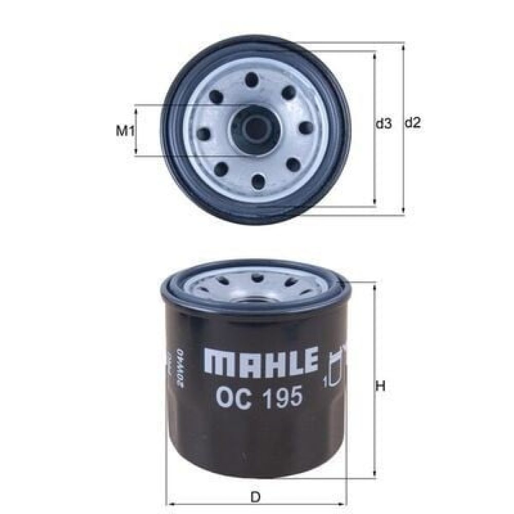 Oil Filter MAHLE OC195