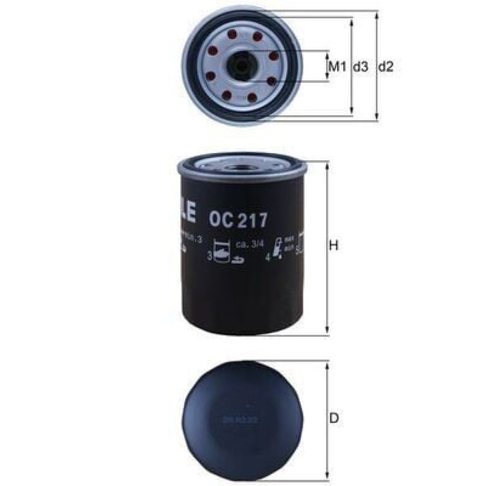 Oil Filter MAHLE OC217