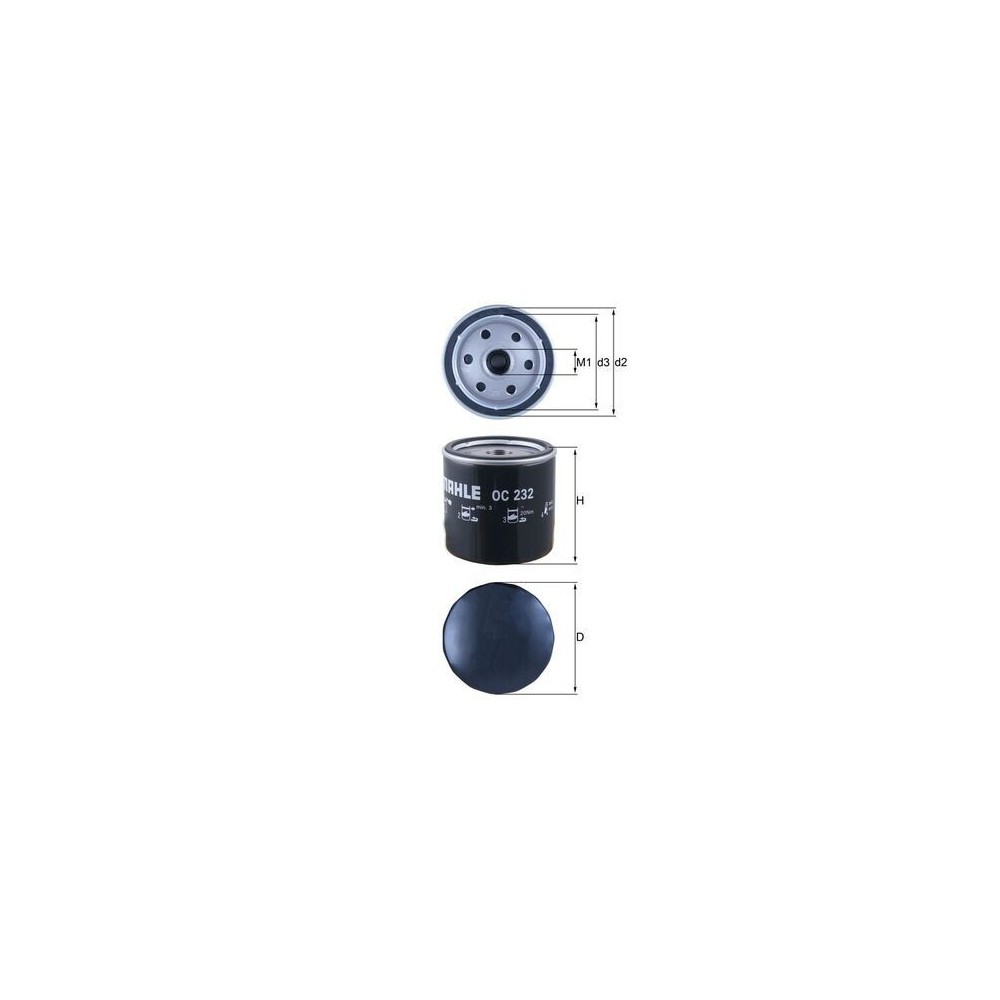 Oil Filter MAHLE OC232