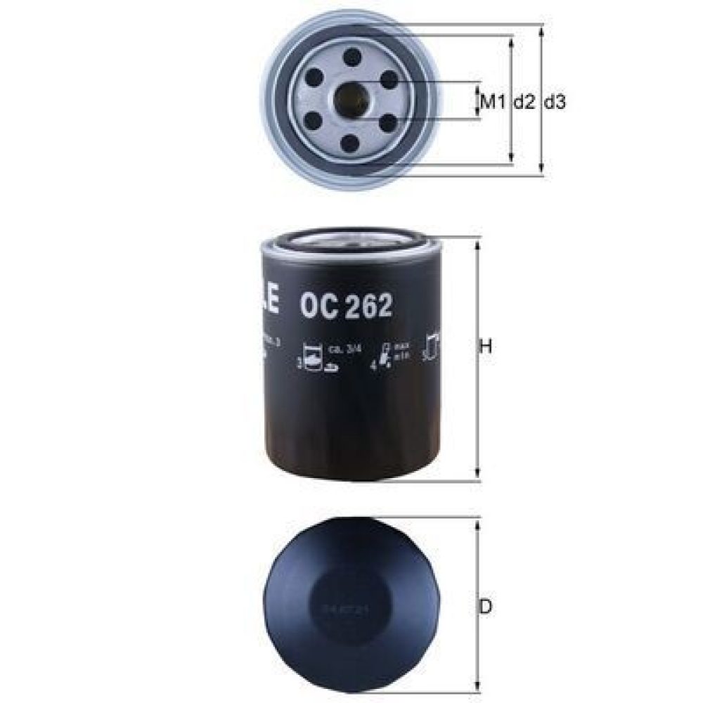 Oil Filter MAHLE OC262