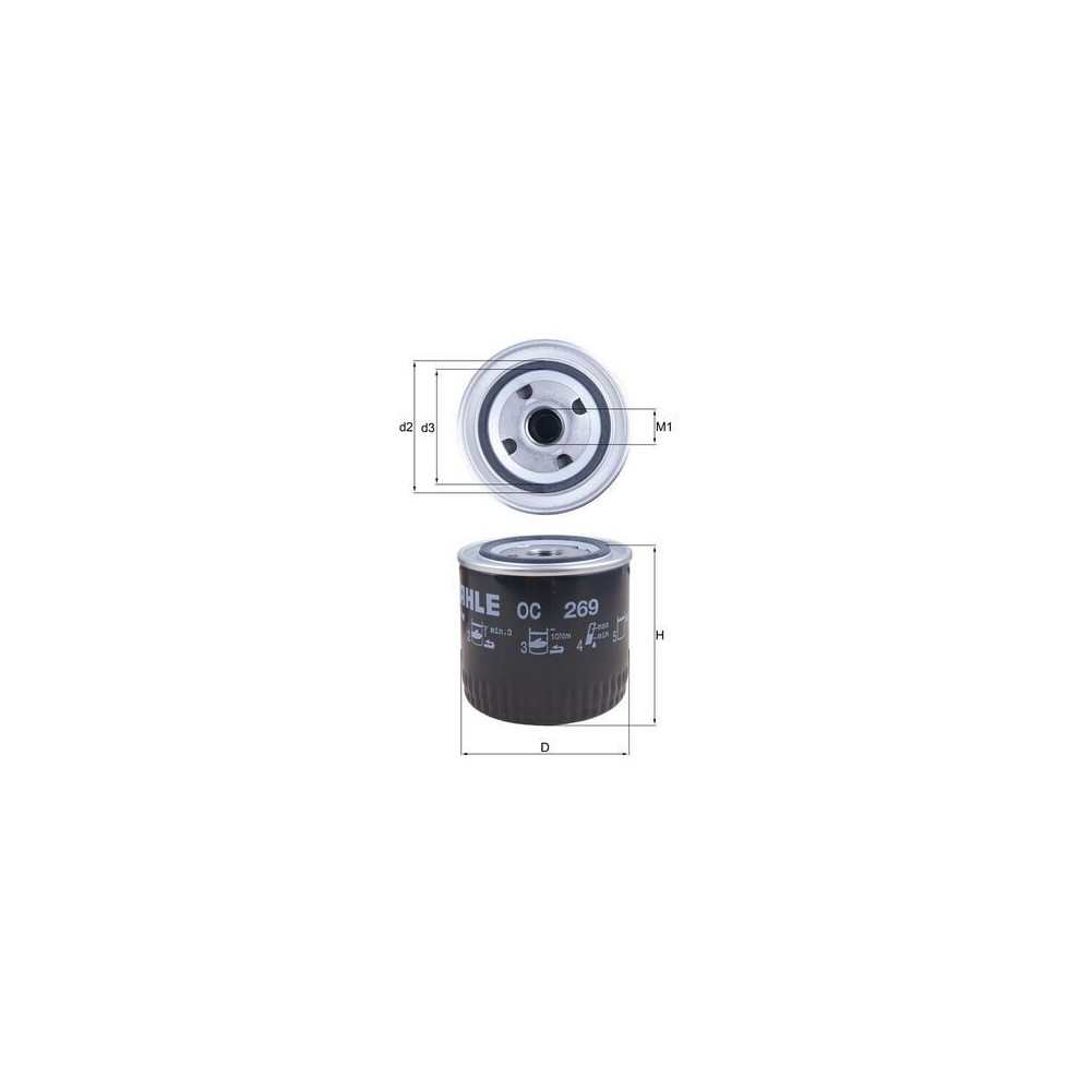 Oil Filter MAHLE OC269