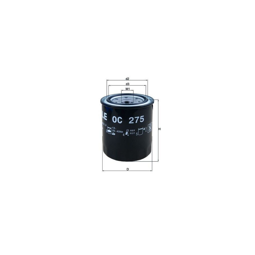 Oil Filter MAHLE OC 275