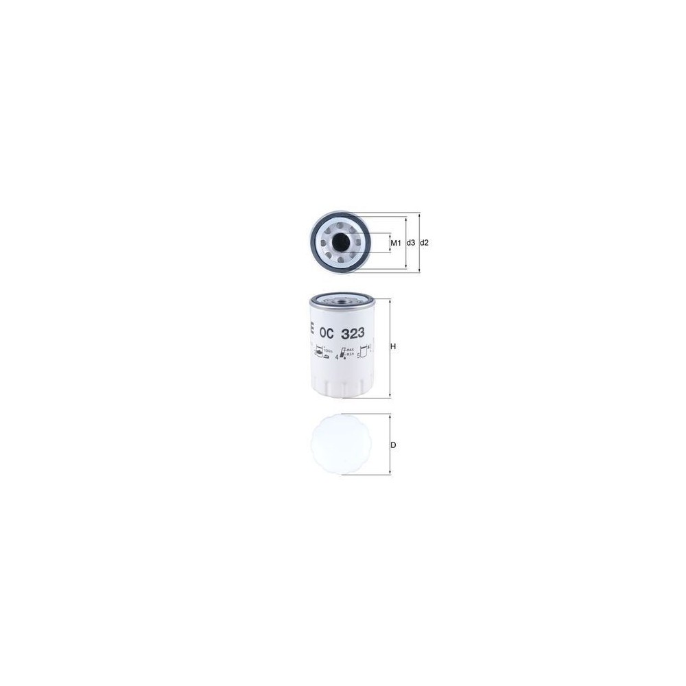 Oil Filter MAHLE OC323