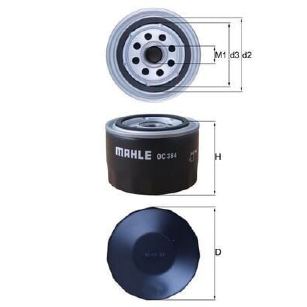 Oil Filter MAHLE OC384