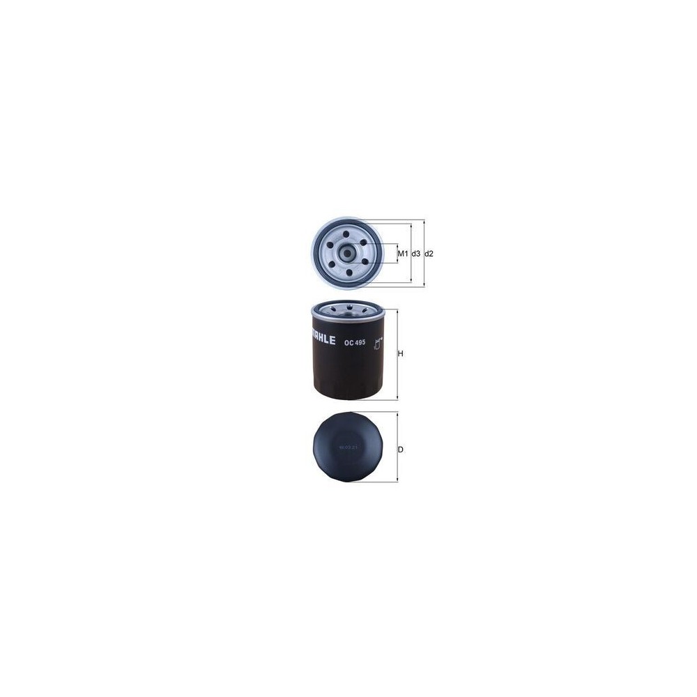 Oil Filter MAHLE OC495