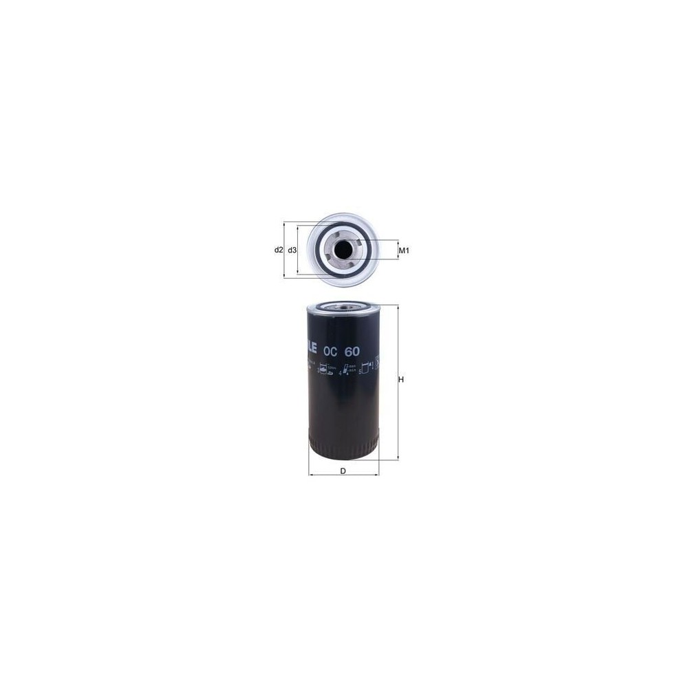 Oil Filter MAHLE OC60