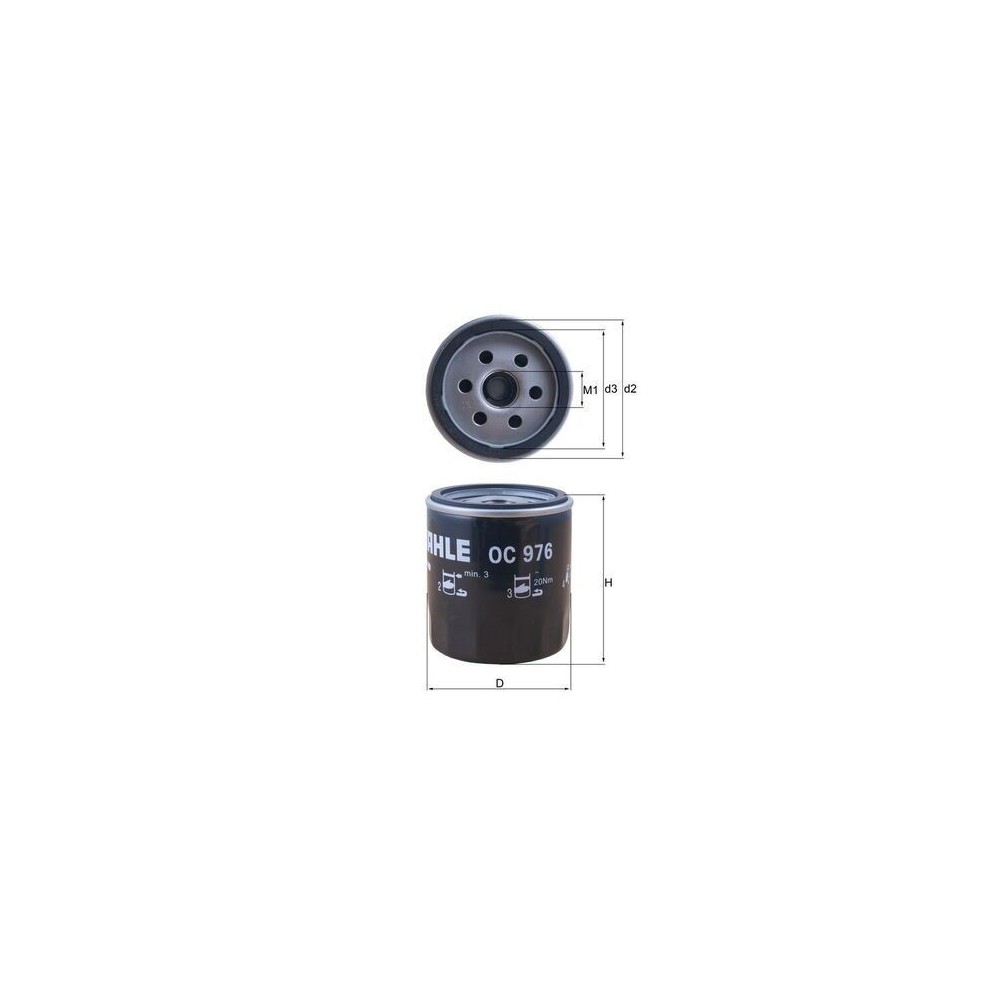 Oil Filter MAHLE OC976