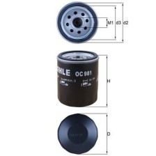Oil Filter MAHLE OC981