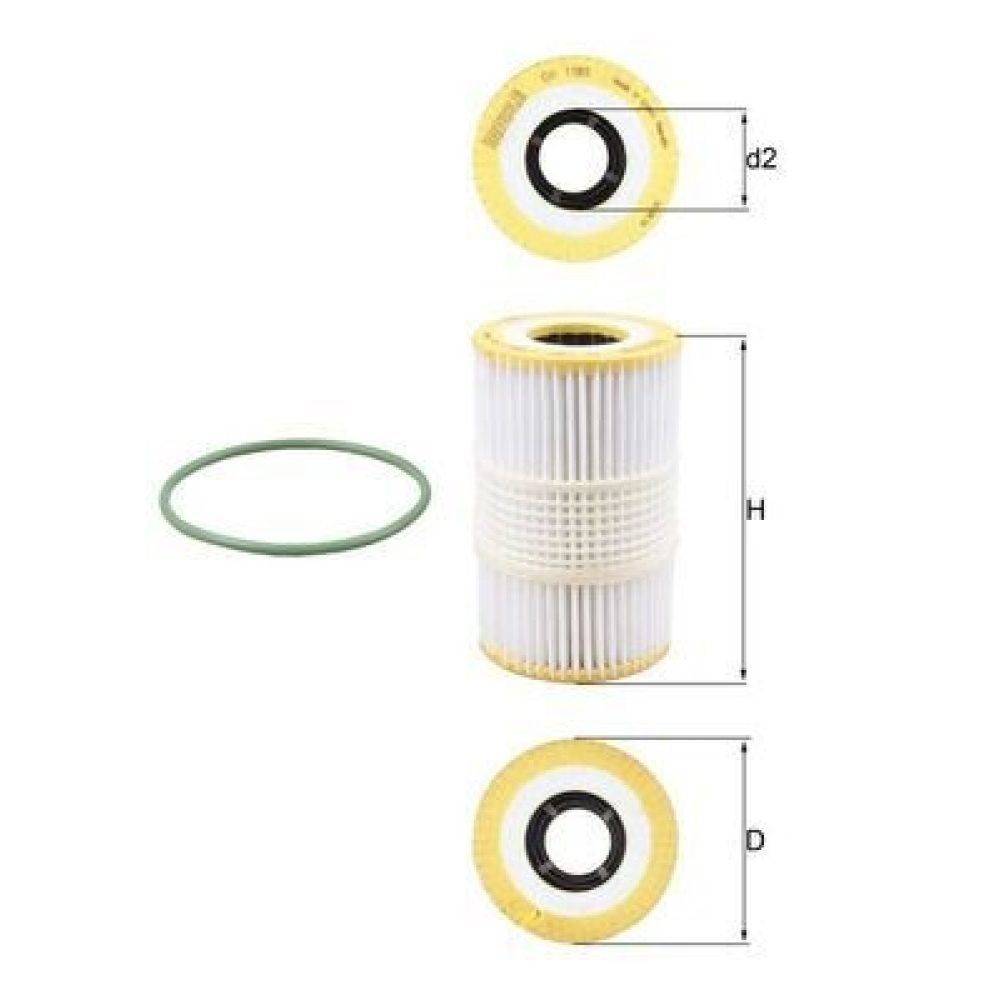 Oil Filter MAHLE OX1185D