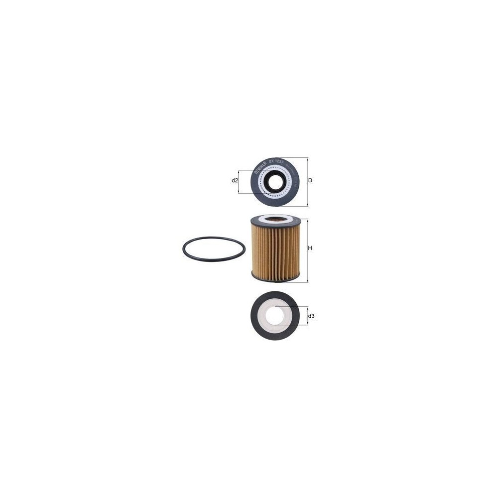Oil Filter MAHLE OX1237D