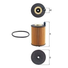 Oil Filter MAHLE OX1266D
