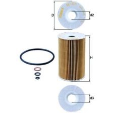 Oil Filter MAHLE OX127/1D