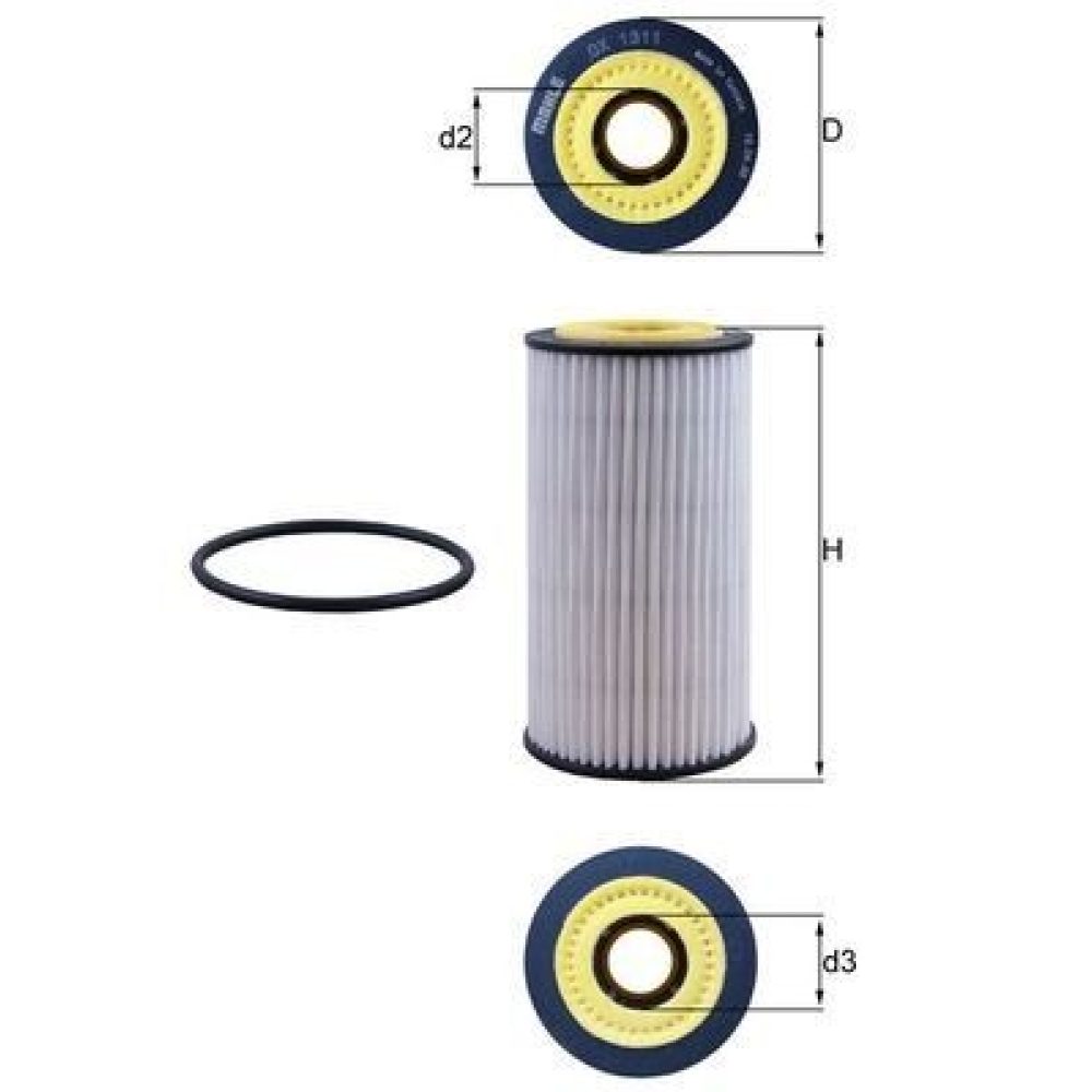 Oil Filter MAHLE OX1311D