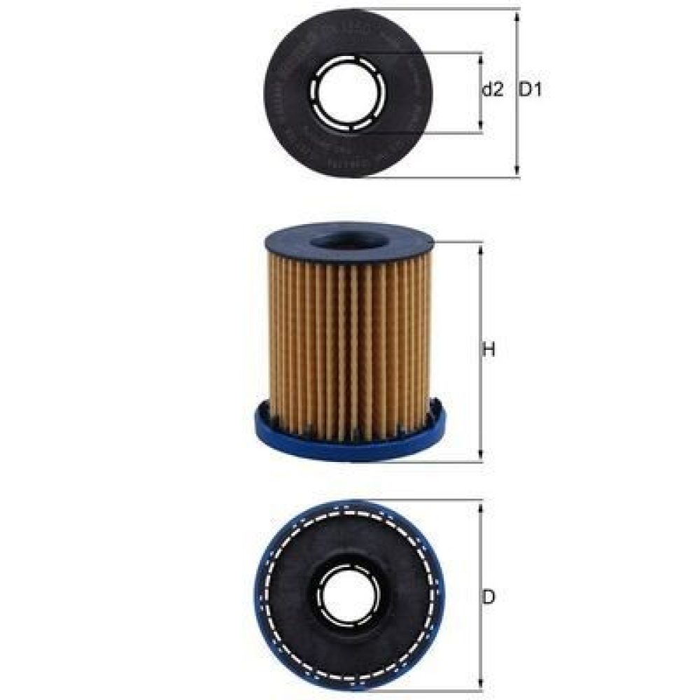 Oil Filter MAHLE OX1350