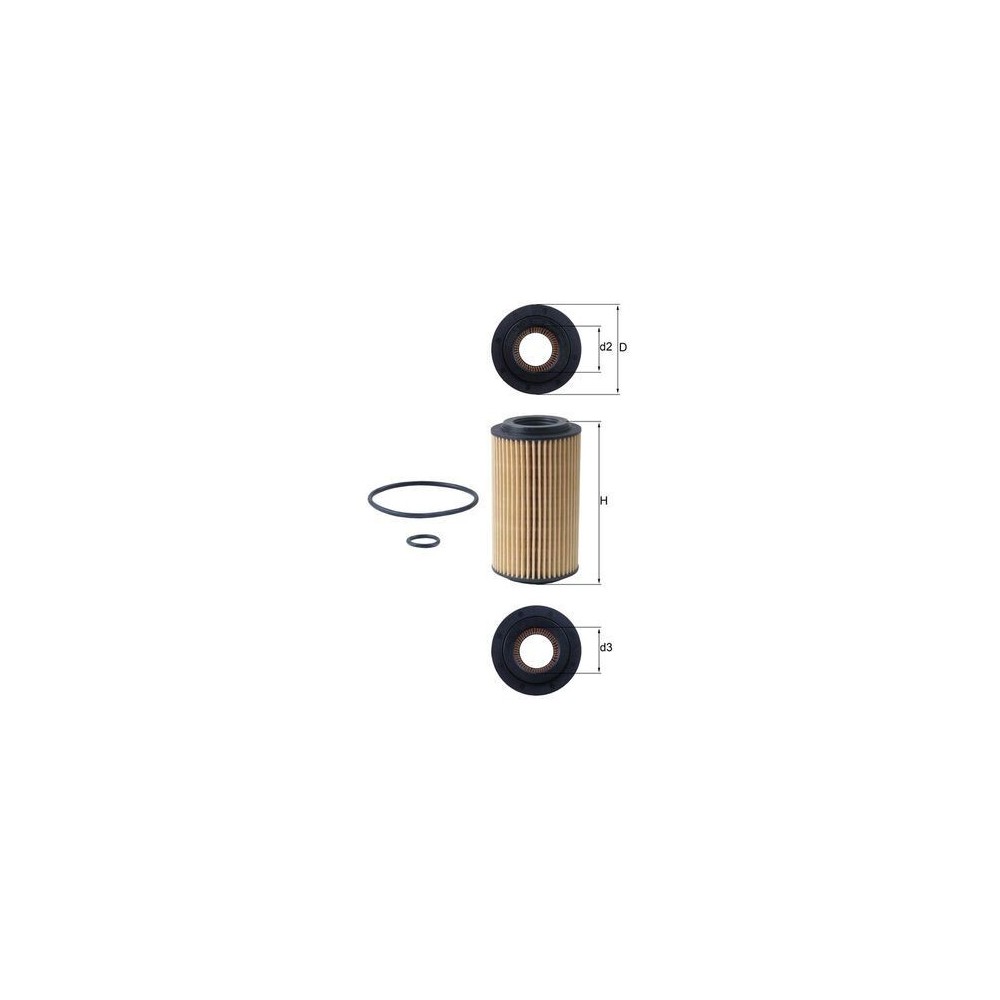 Oil Filter MAHLE OX153D4