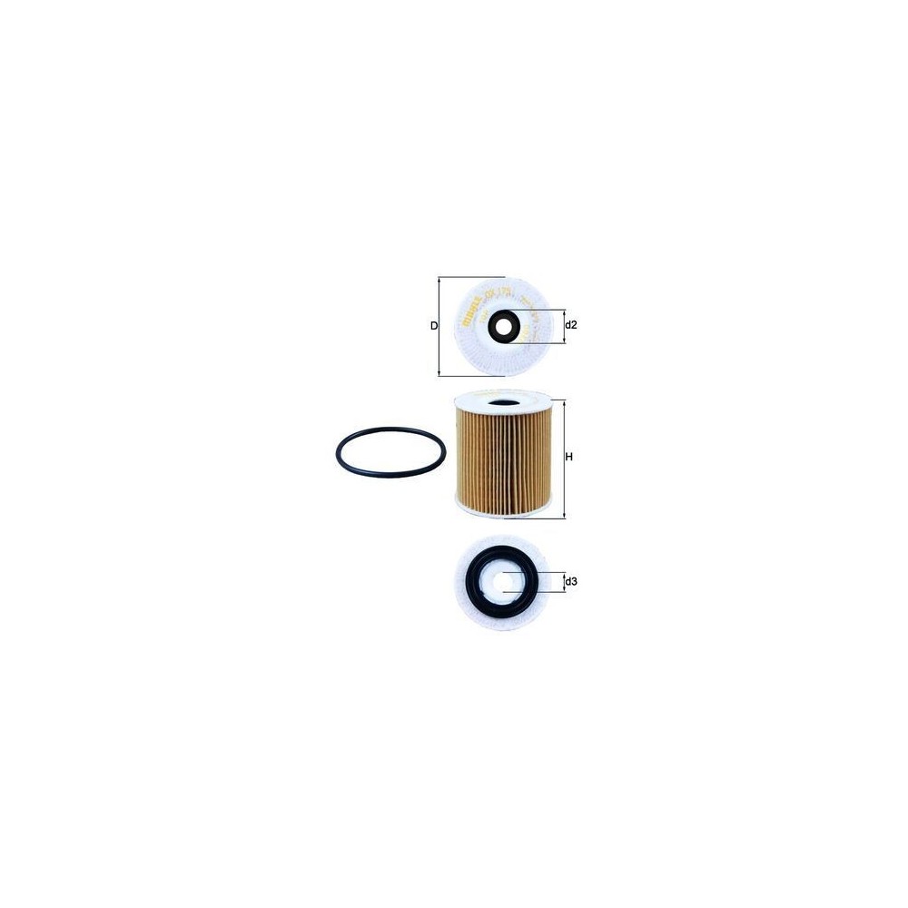 Oil Filter MAHLE OX175D