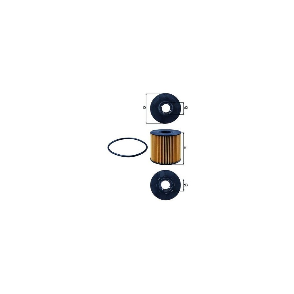Oil Filter MAHLE OX210D