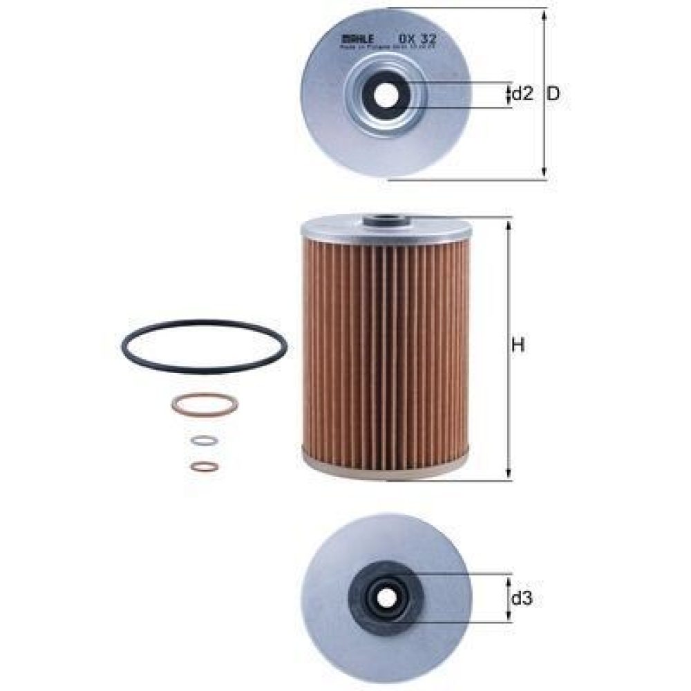 Oil Filter MAHLE OX32D