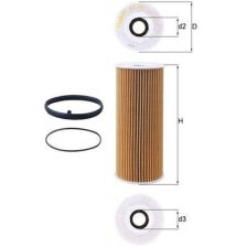 Oil Filter MAHLE OX381D
