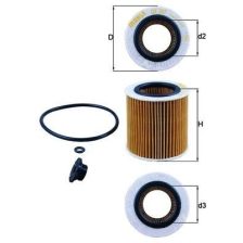 Oil Filter MAHLE OX387D1