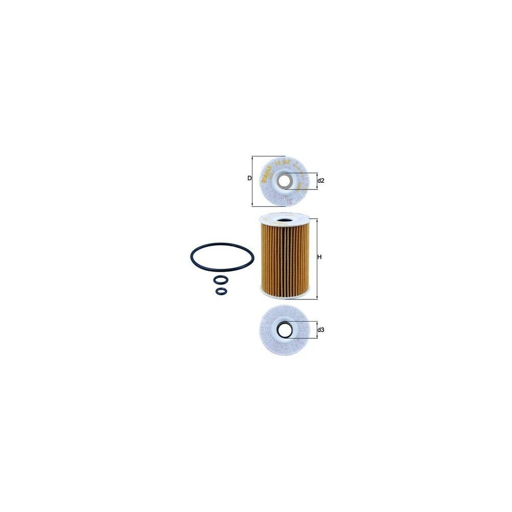 Oil Filter MAHLE OX388D