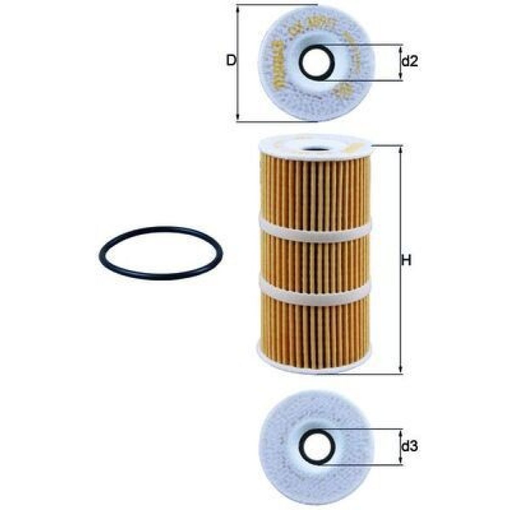 Oil Filter MAHLE OX389/1D