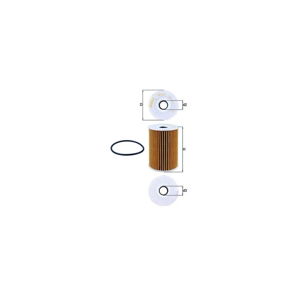 Oil Filter MAHLE OX415D