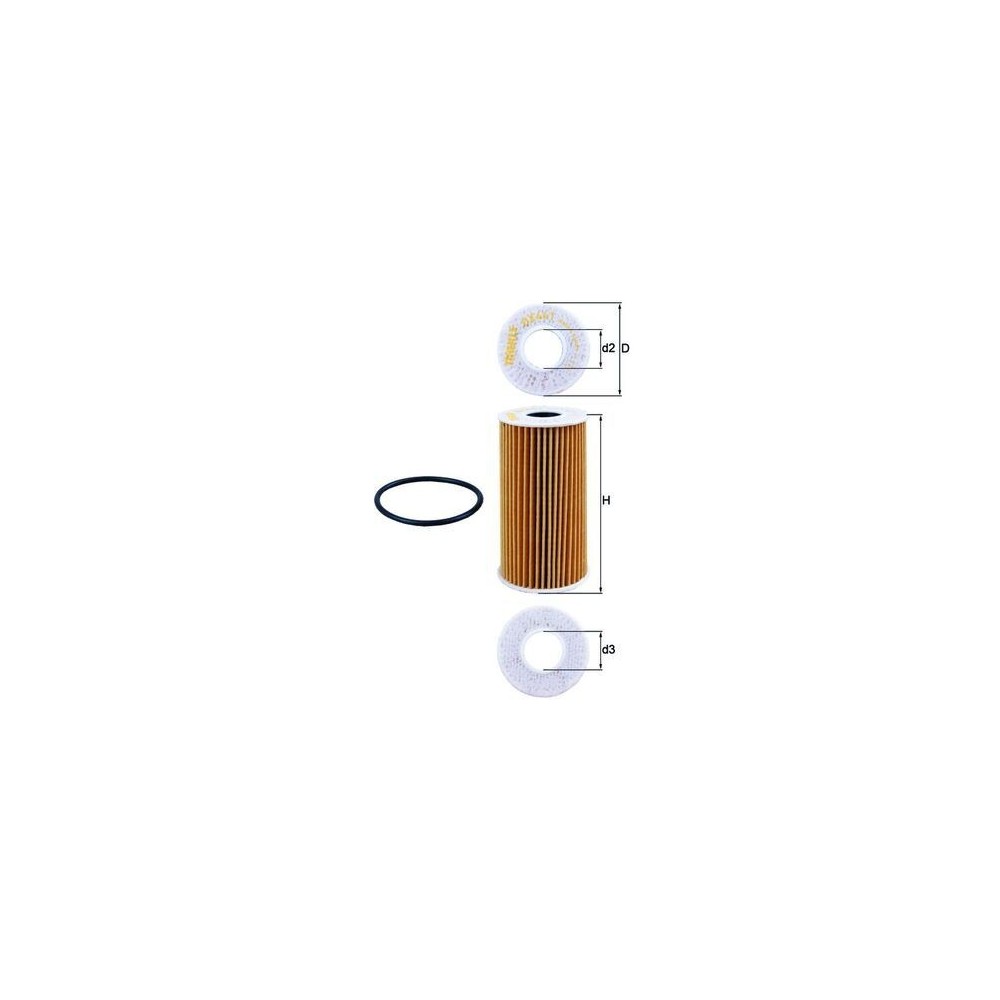 Oil Filter MAHLE OX441D