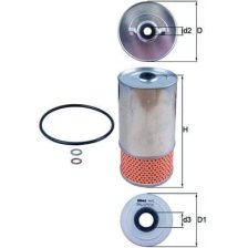 Oil Filter MAHLE OX78D