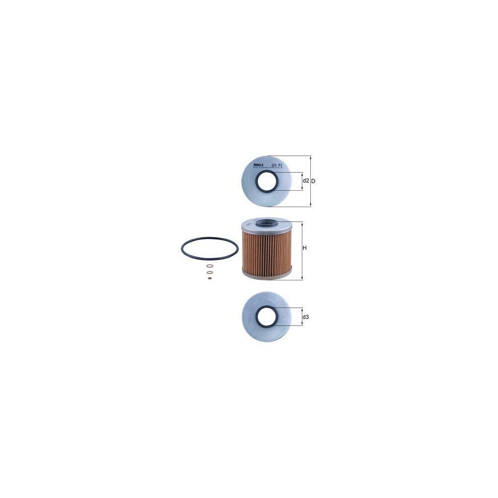 Oil Filter MAHLE OX91D