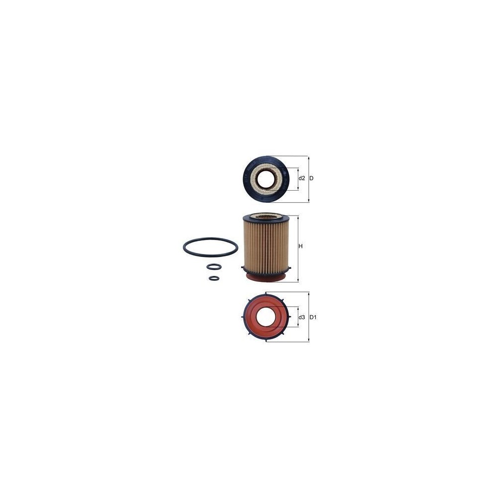 Oil Filter MAHLE OX982D