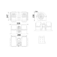 Interior Blower MAHLE AB 38 000S