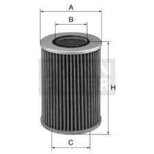 Filter, operating hydraulics MANN-FILTER HD 1258/2