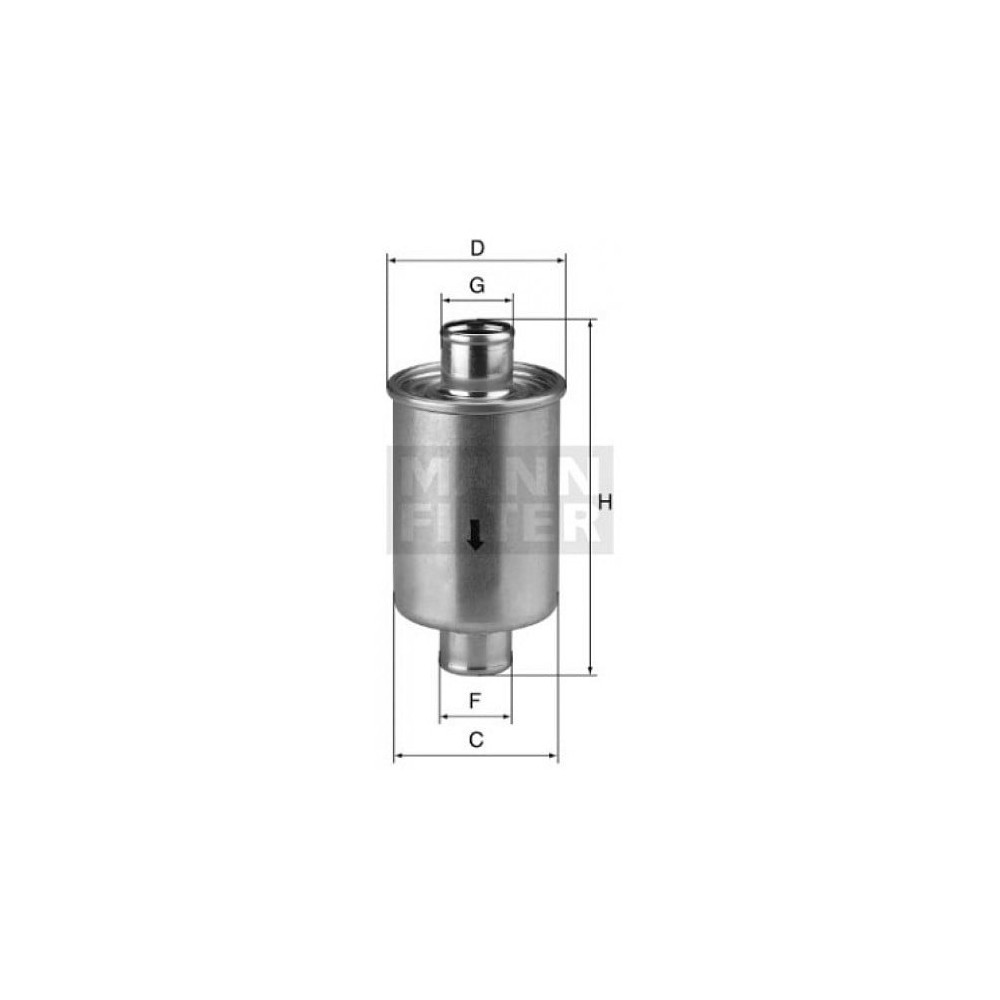 Filtrs, hidropacēlāja sistēma MANN-FILTER W 74