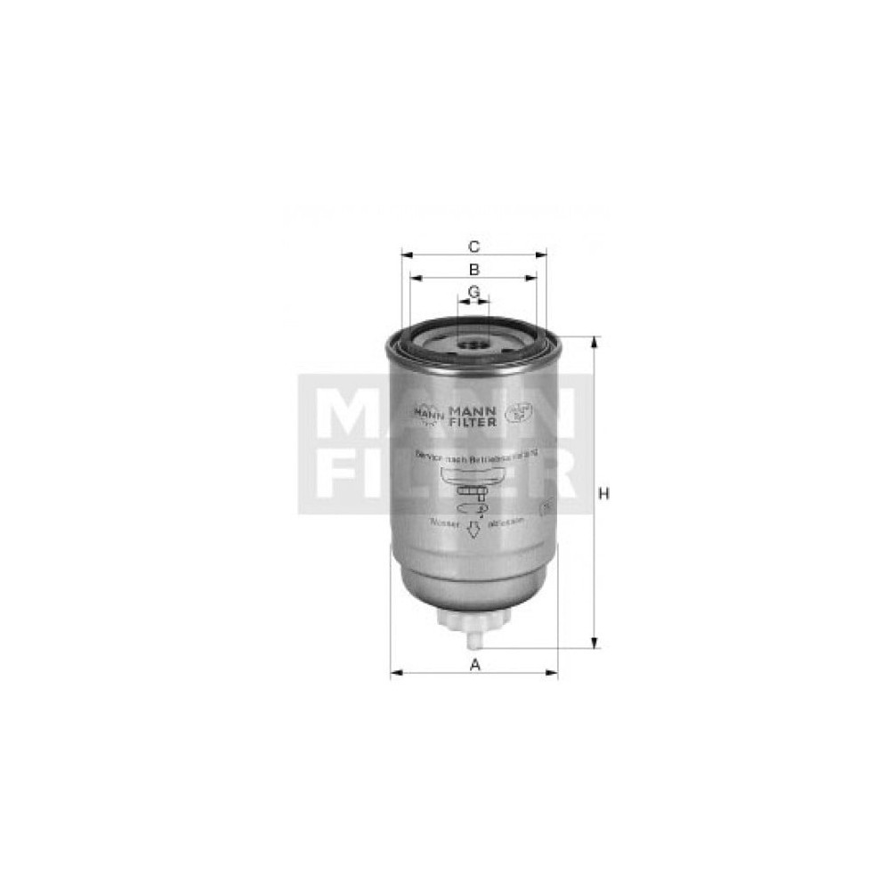 Fuel filter MANN-FILTER WK 8025