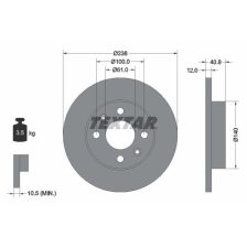 Brake Disc TEXTAR 92036103