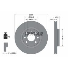 Brake Disc TEXTAR 92039203