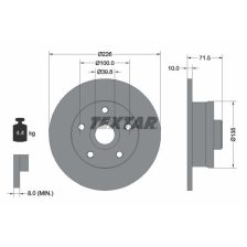 Brake Disc TEXTAR 92057200