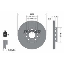 Brake Disc TEXTAR 92057605