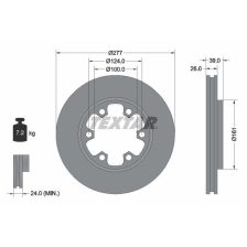Brake Disc TEXTAR 92059000
