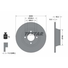 Brake Disc TEXTAR 92060400