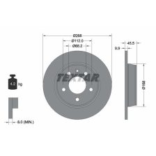 Brake Disc TEXTAR 92074303