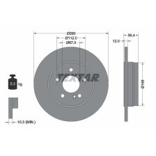Brake Disc TEXTAR 92091103